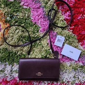 Coach crossbody bag in a beautiful rich brown - New with Tags!